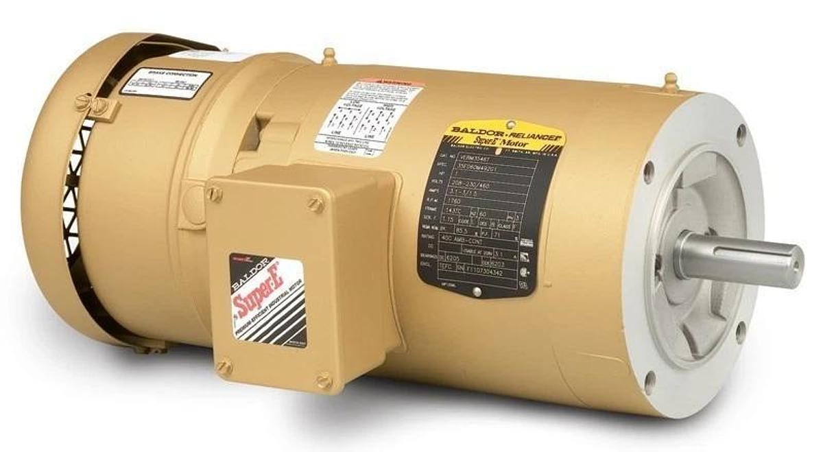 ABB Baldor-Reliance VEBM3546 1HP 1760 RPM 3PH 56C TEFC AC Brake Motor 230/460V 781568407752