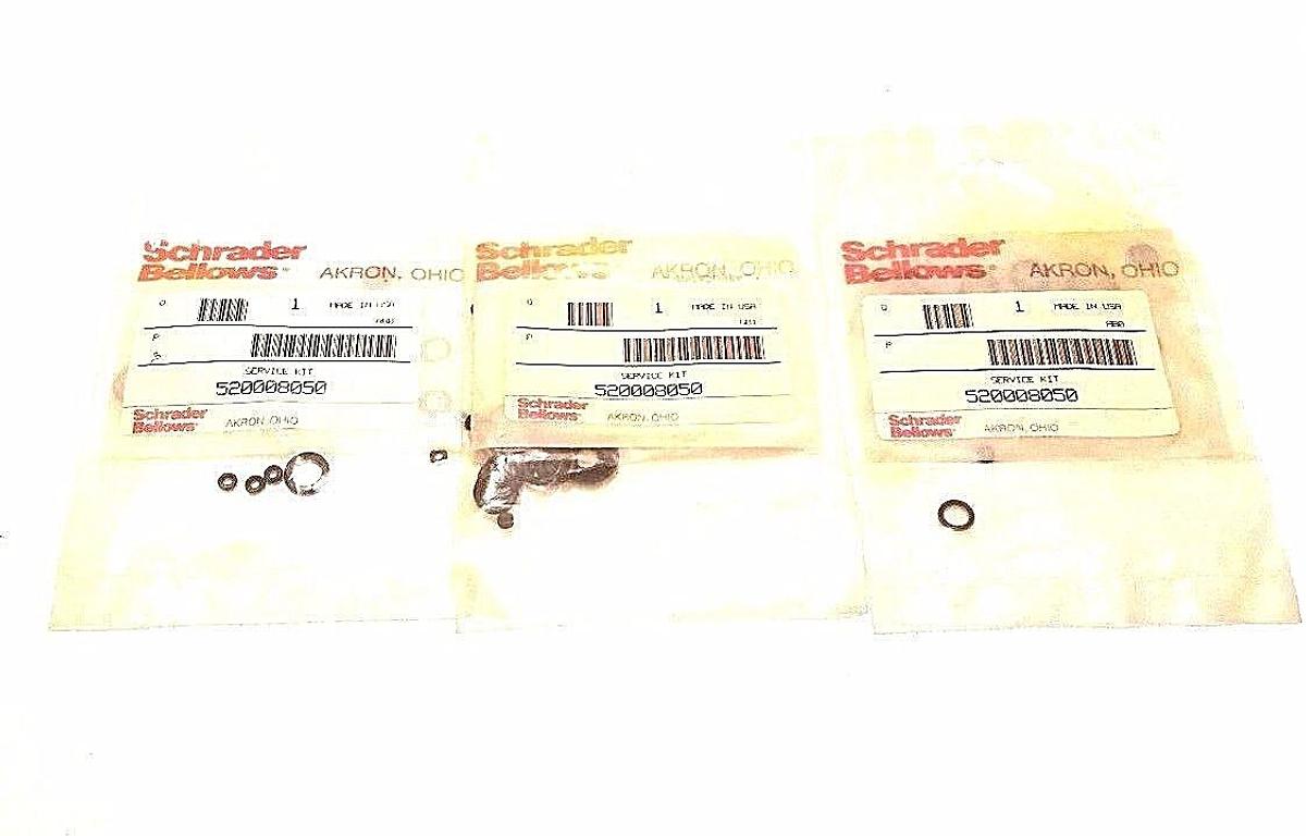 Used LOT OF 3 NEW SCHRADER BELLOWS 520008050 SERVICE KITS