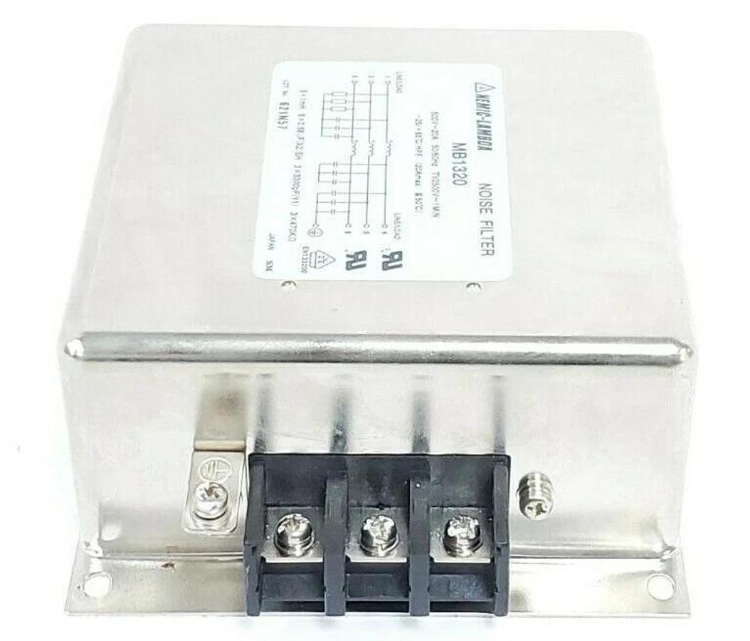 Used NEMIC-LAMBDA MB1320 NOISE FILTER 500V~20A 50/60HZ