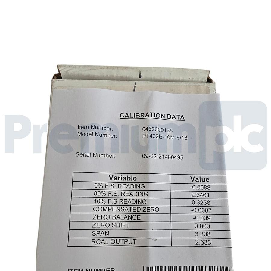 Dynisco PT462E-10M-6/18 Melt Pressure Transducer 0-10000 psig 10V 33.3mV NSMP