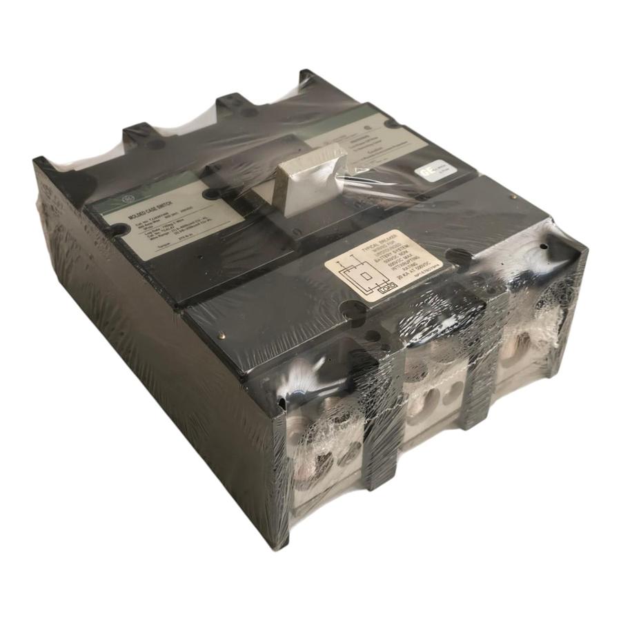 Used GE TJJ436Y400 400A 600V 3-Pole J600 Line Molded Case Circuit Breaker Switch NSNP
