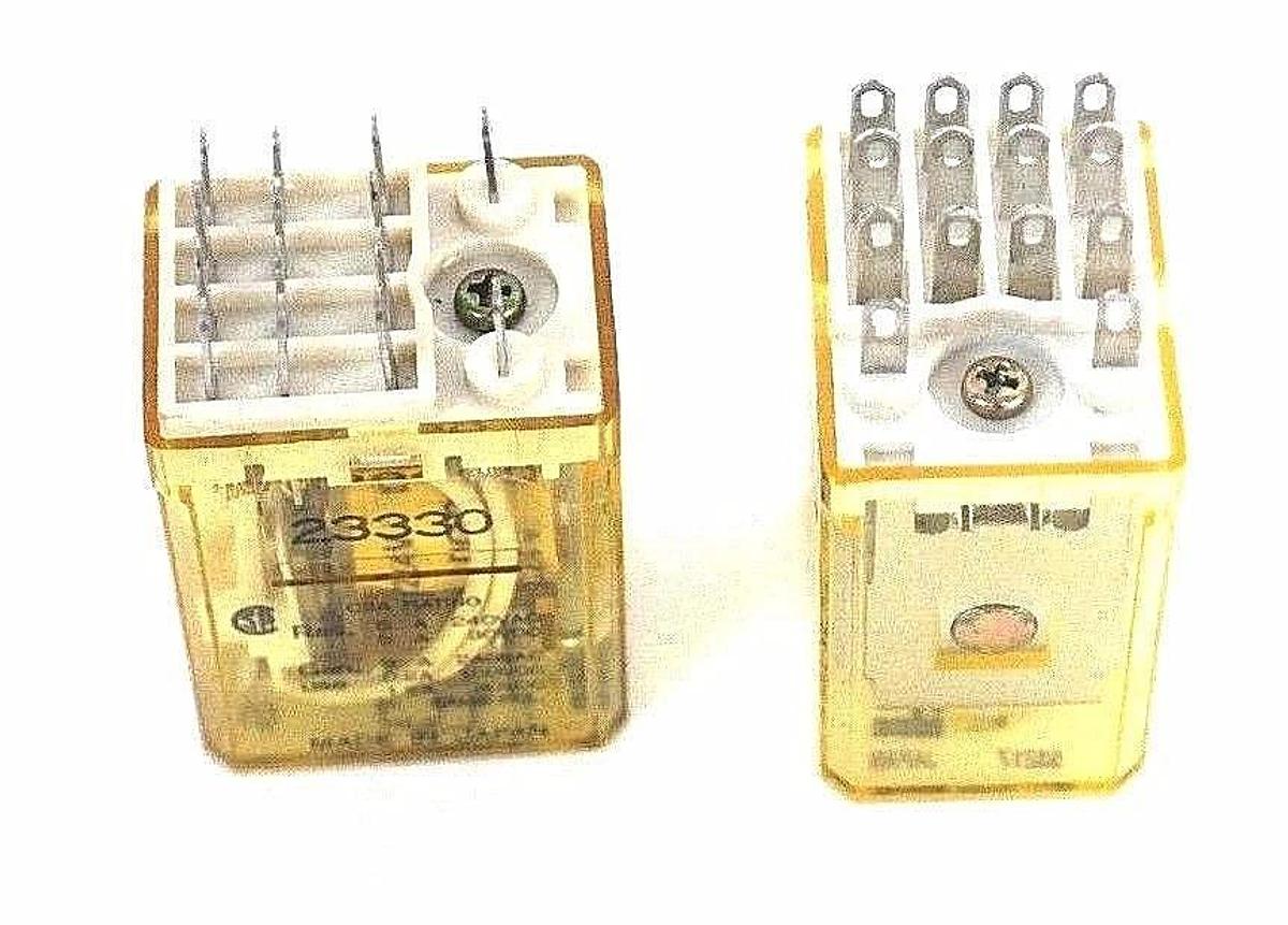 Used LOT OF 7 IDEC RY4S-U-DC24V RELAYS RY4SUDC24V