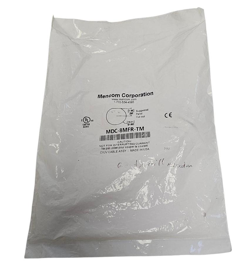 NEW MENCOM CORPORATION MDC-8MFR-TM 8 PL ML-FM THRU MOUNT RECEPTACLE