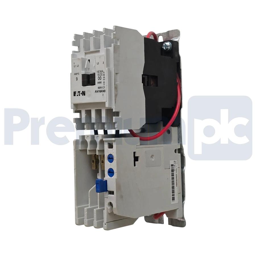 Used Eaton AN16AN0AC NEMA Size 00 Starter Freedom Series 9A 600V 3-P 120V-Coil NSNP