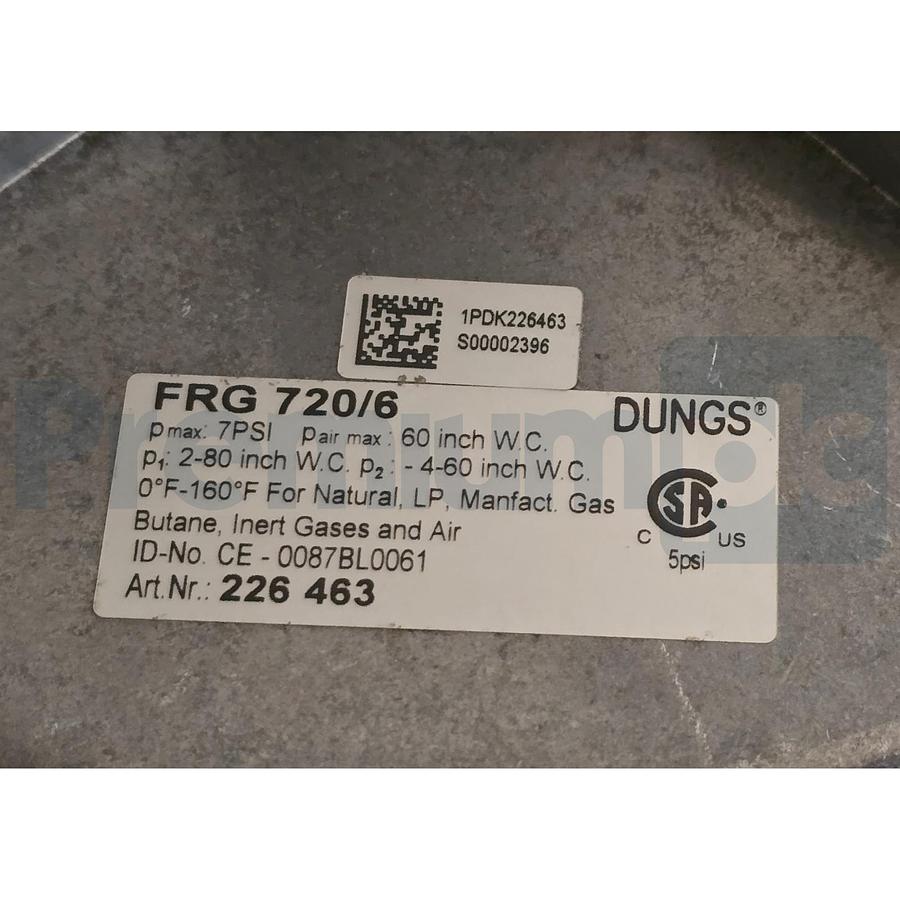 Used Dungs 226463 2" NPT FRG 720/6 | FRG720/6 Proportionator Zero Governor Regulator