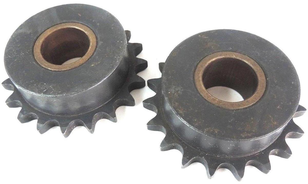 Used LOT OF 2 BREWER MACHINE 40B19 1-5/16 SPROCKET BRONZE BORE: 1-5/16", 40B1915/16