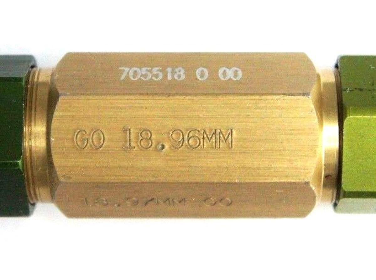 Used GENERIC 705519-0-00 PLUG GAGE 18.96MM, 18.97MM, 705519000
