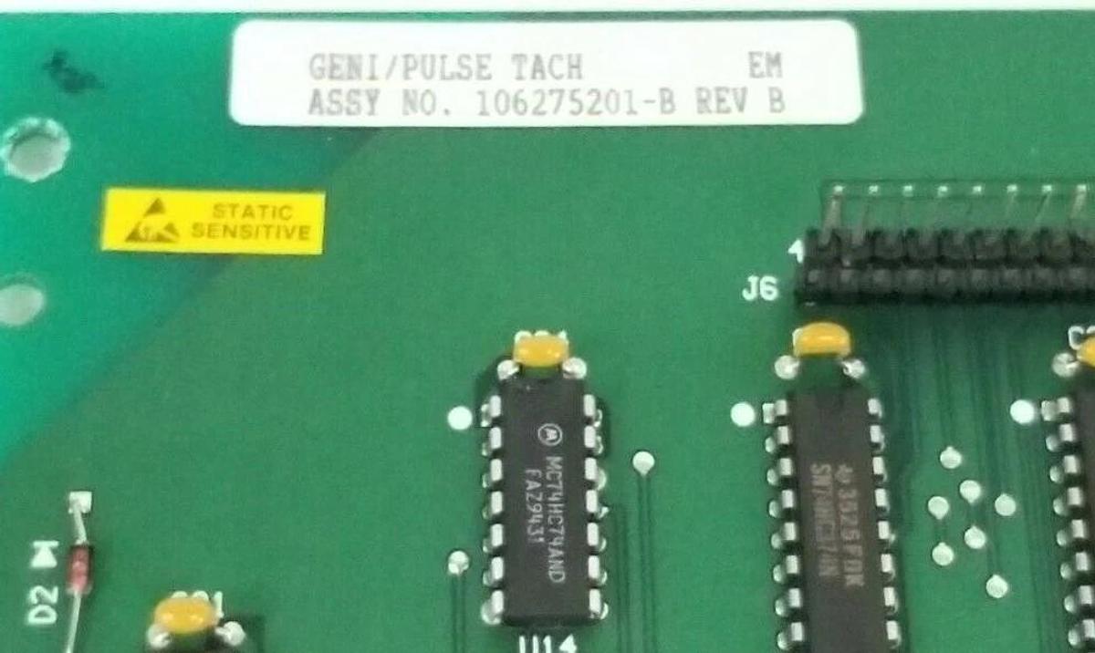 Used BOSTON FINCOR 106261803-B PULSE TACH. BOARD REV: B 1062753 W/ 105623011 REV: C