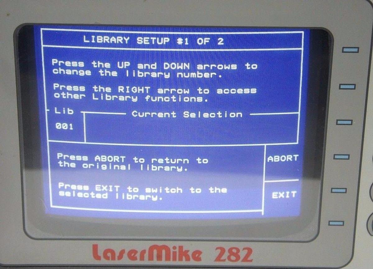 Used LASERMIKE 282 CONTROLLER UNIT 282-6001 AM4783 115VAC 4.0AMP 50/60HZ