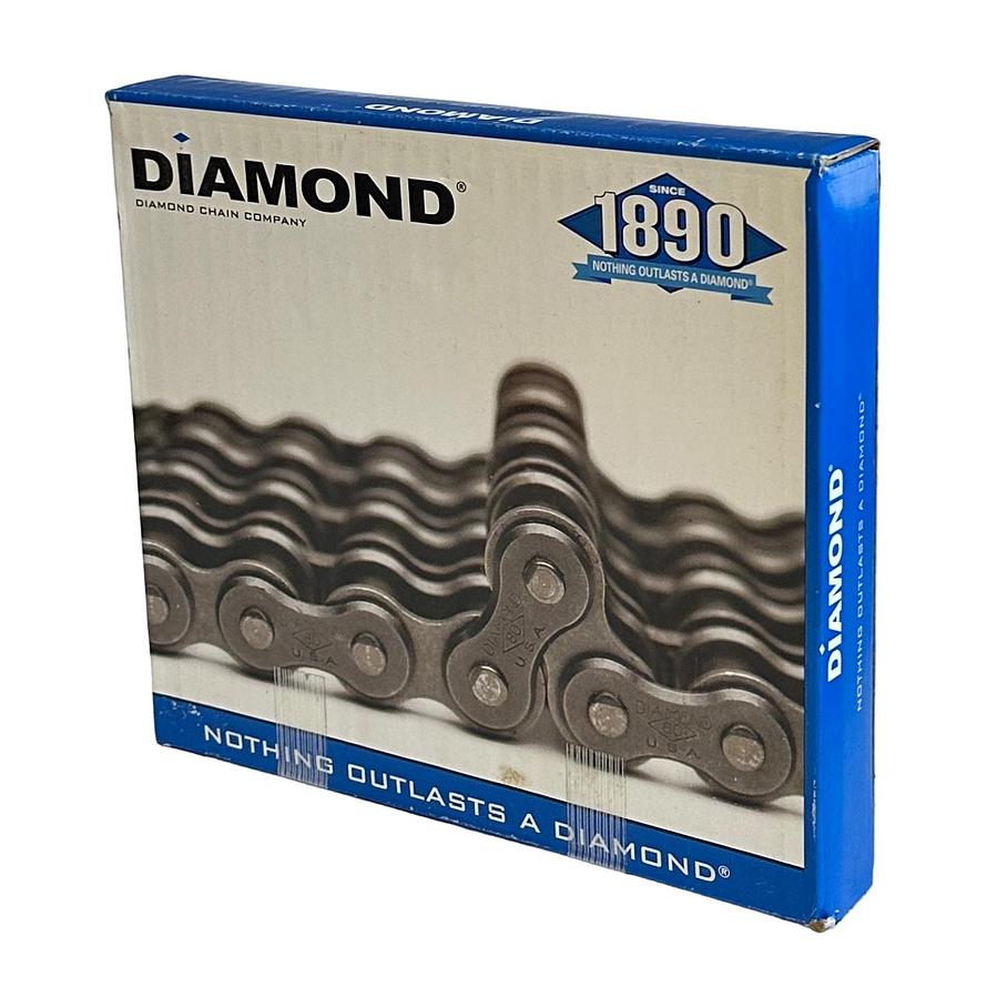 NEW DIAMOND CHAIN COMPANY X-1466-010 / X1466010 40 RIV 10FT ROLLER CHAIN NOS
