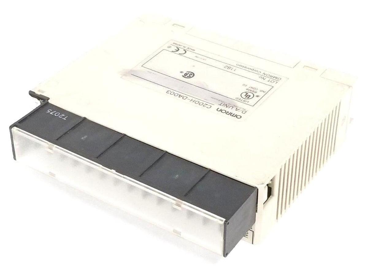 Used OMRON C200H-DA003 D/A ANALOG OUTPUT MODULE 1-5V, 0-10V, -10-+10V, 8 PORTS
