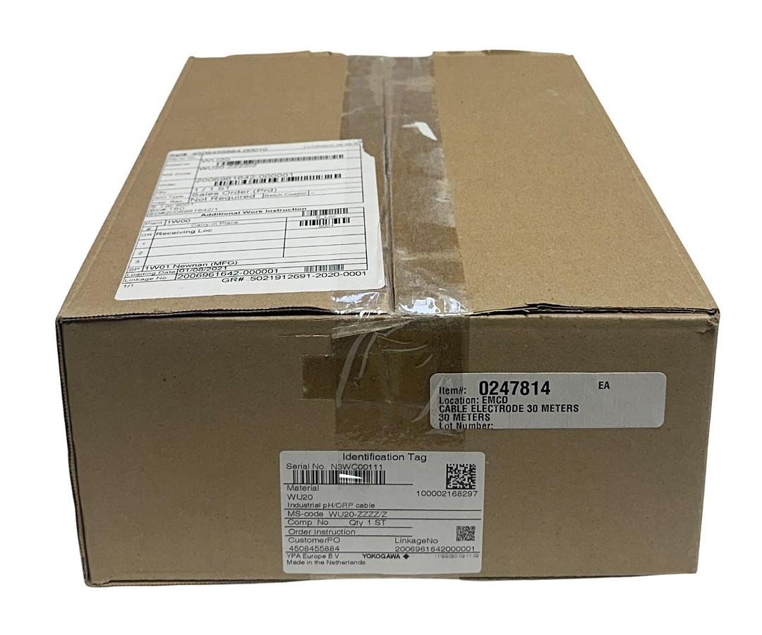 Used YOKOGAWA WU20-PC30 / WU20PC30 pH/ORP ELECTRODE CABLE 30M OEM WU20 NSMP
