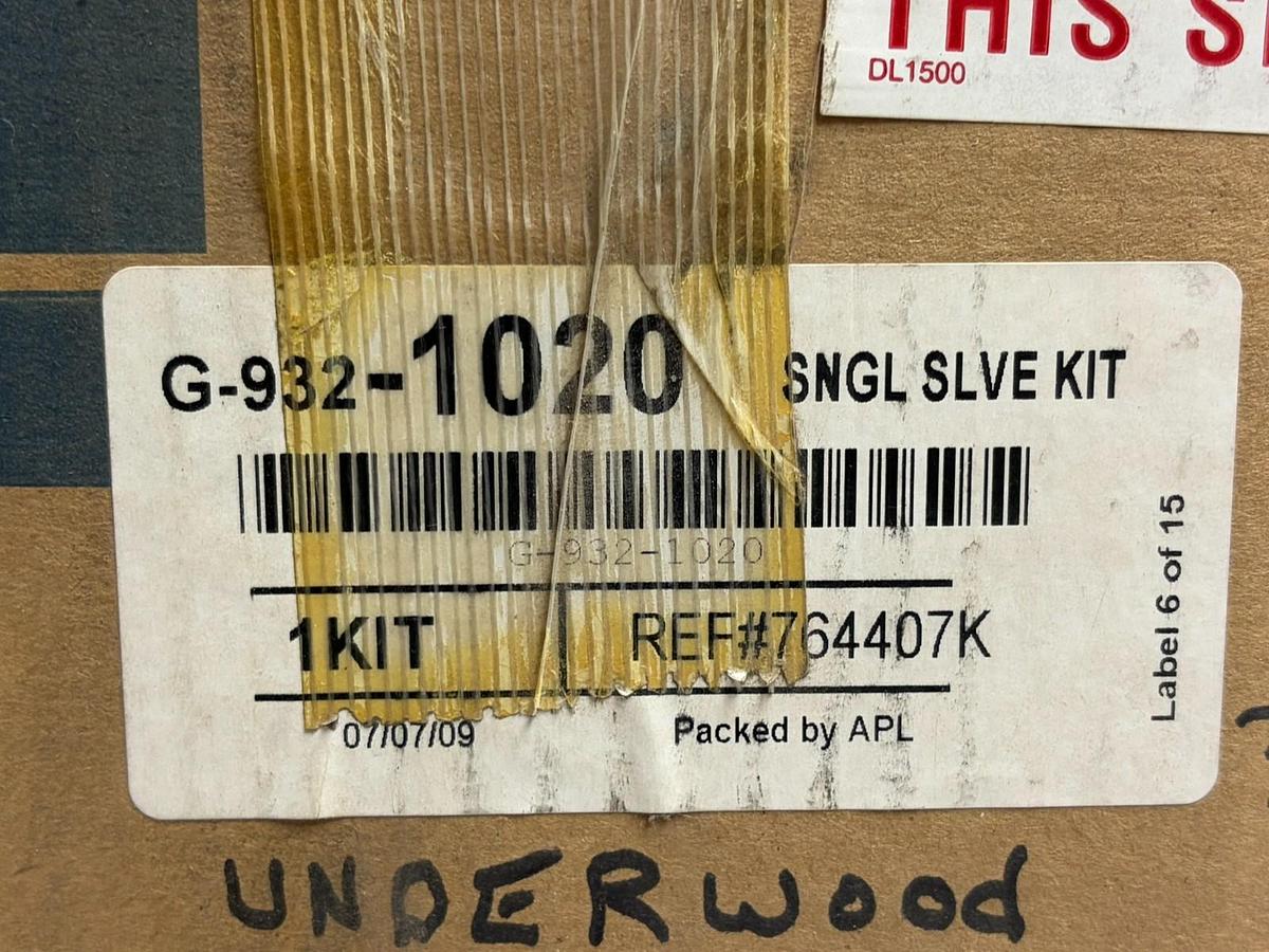 Used Waukesha Dresser G-932-1020 Single Sleeve Kit Cylinder Liner 764407K New NOS