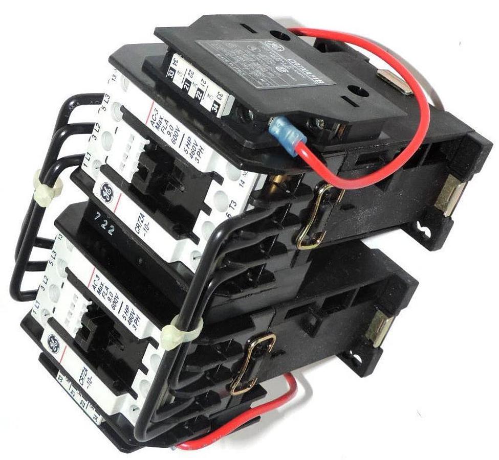 Used NIB GENERAL ELECTRIC CR71VAL3AZA MAGNETIC CONTACTOR REVERSER