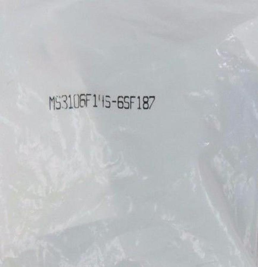 Used NEW ITT CANNON MS3106F14S-6SF187 CIRCULAR CONNECTOR PLUG 057-0364-014