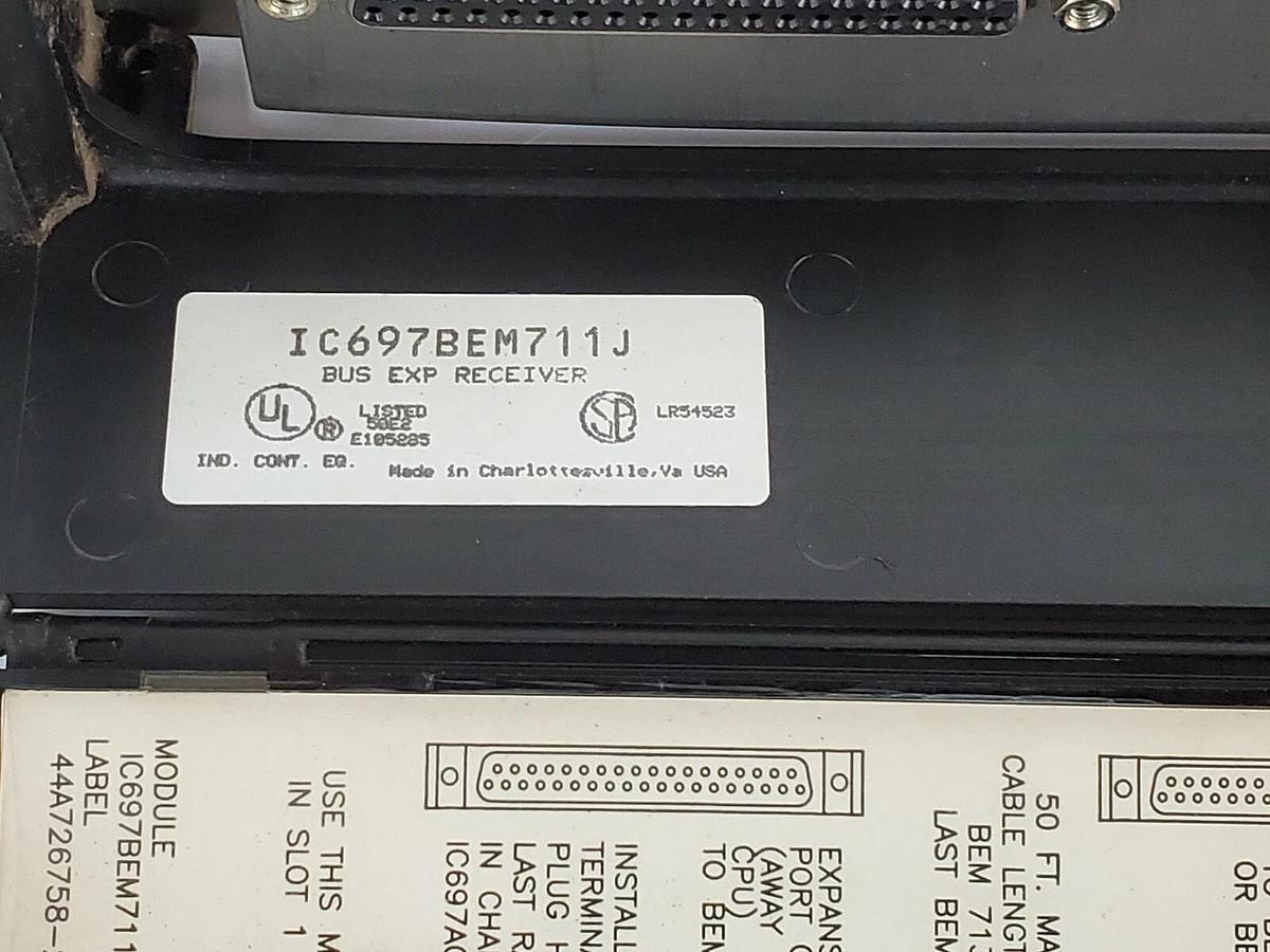 Used GE FANUC IC697BEM711J BUS EXPANSION RECEIVER MODULE IC697BEM711