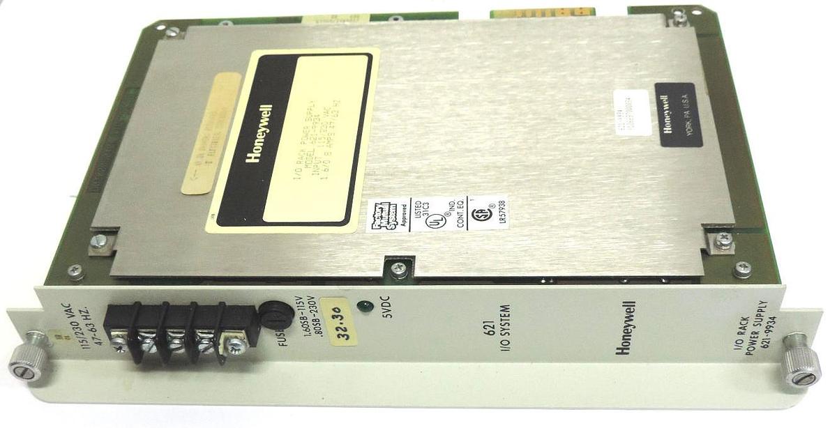 Used HONEYWELL 621-9934 I/O RACK POWER SUPPLY 6219934, INPUT: 115/230 VAC