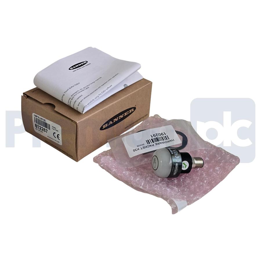 Used Banner K30PTALGRY3Q 812267 K30 Pro Touch Series 3-Color RGB Touch Sensor M12 QD