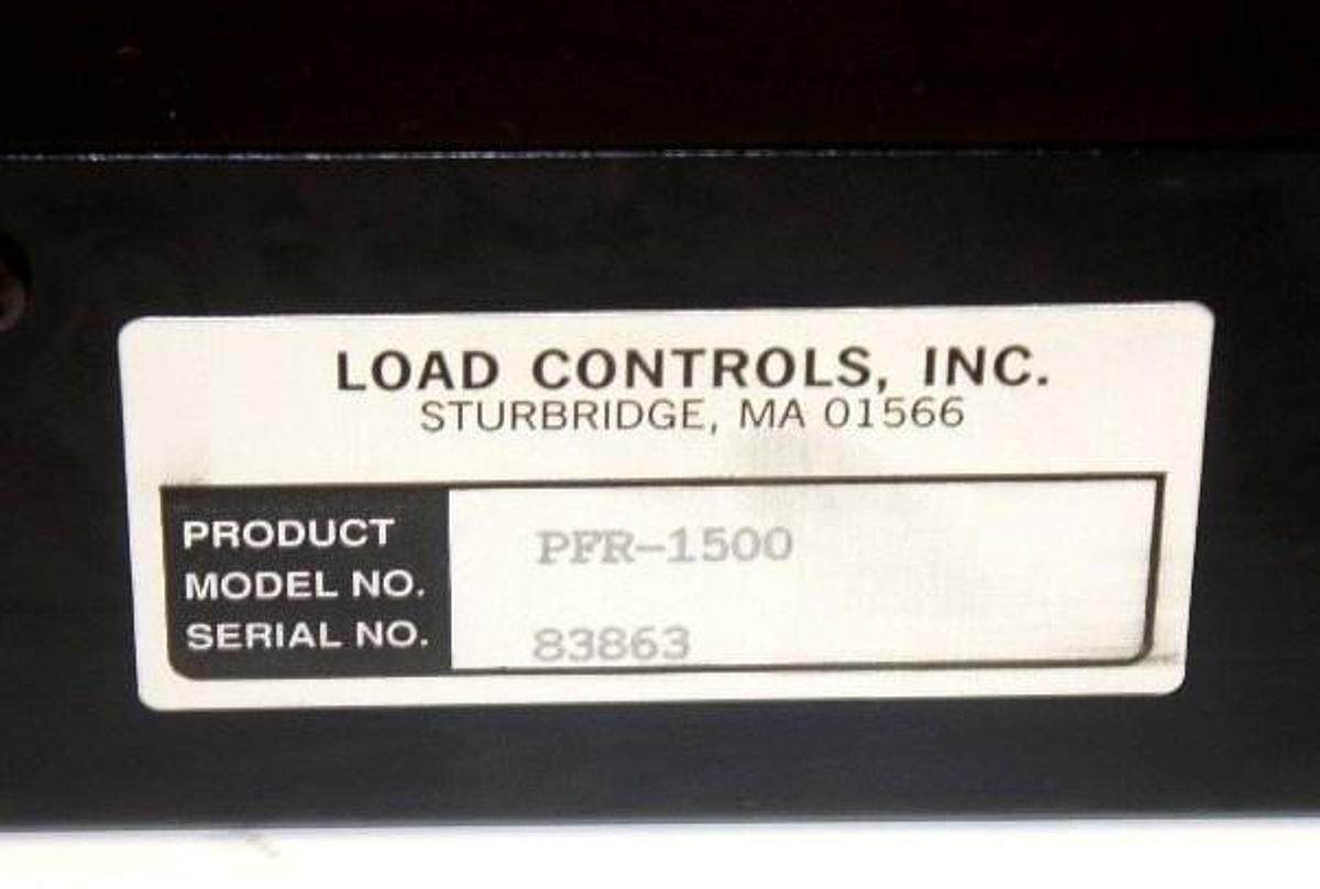 Used NEW LOAD CONTROLS INC PFR-1500 LOAD CONTROL, 5-15 A, 120 VAC, PFR1500