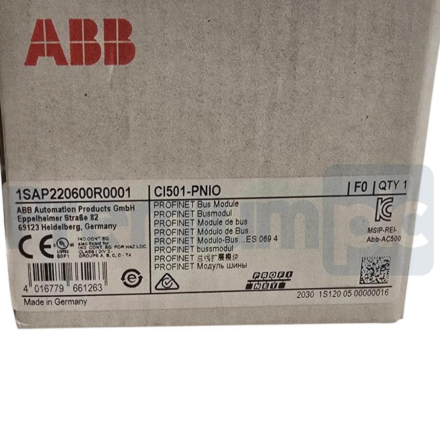 Used ABB CI501-PNIO | 1SAP220600R0001 S500 PROFINET Bus Module 8DI/8DO/4AI/2AO NSFS