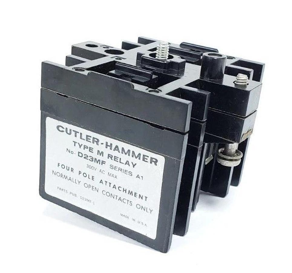 NIB CUTLER-HAMMER D23MF TYPE M RELAY, SERIES A1, 300VAC