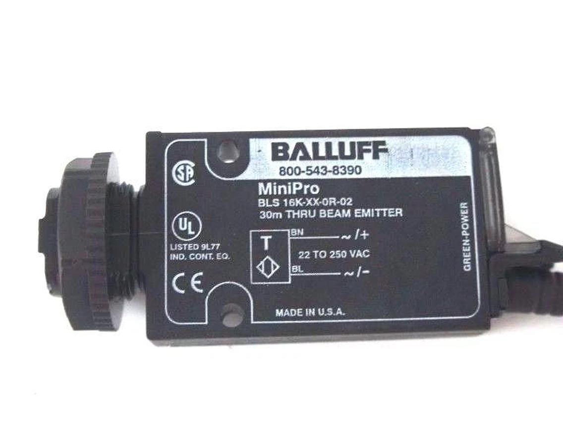 Used NEW BALLUFF BLS 16K-XX-0R-02 THRU BEAM PHOTOELECTRIC EMITTER 311499