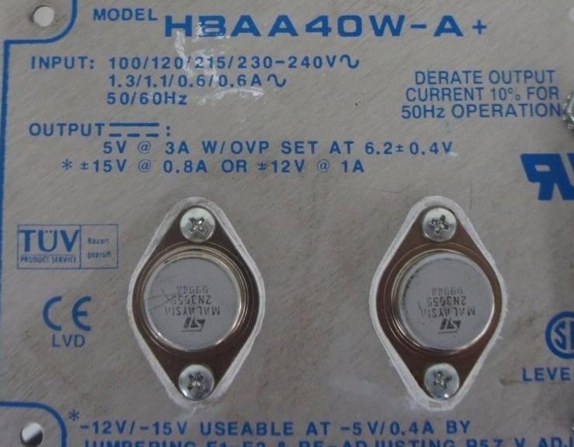 Used CONDOR HBAA40W-A+ DC POWER SUPPLY HBAA40WA+