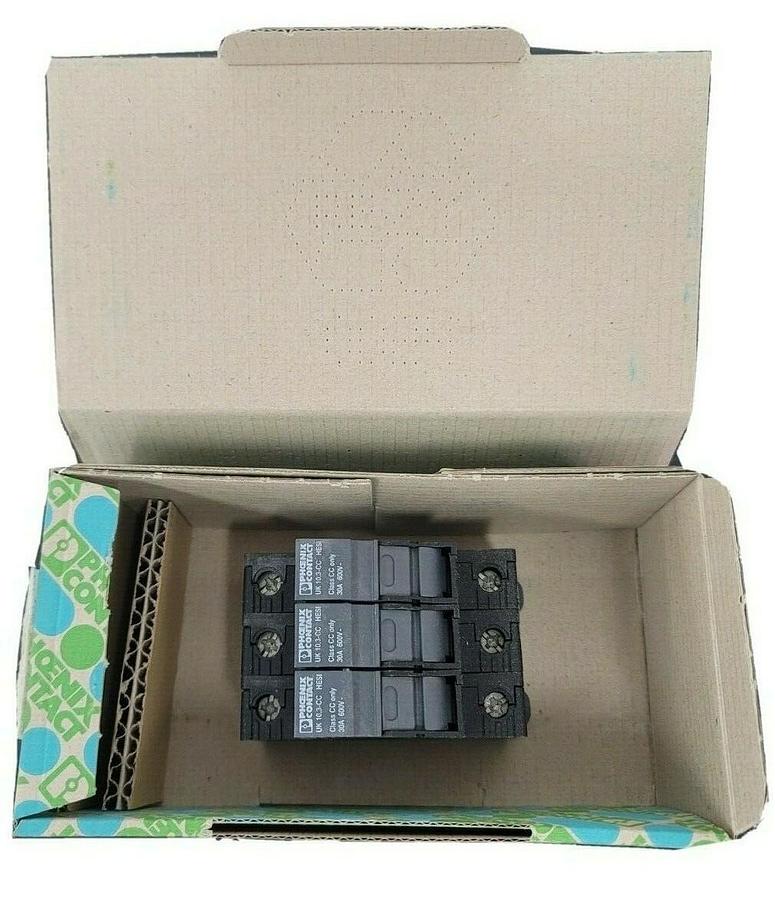 Used NEW PHOENIX CONTACT UK 10,3-CC HESI N 3POL TERMINAL BLOCK 30 48 603
