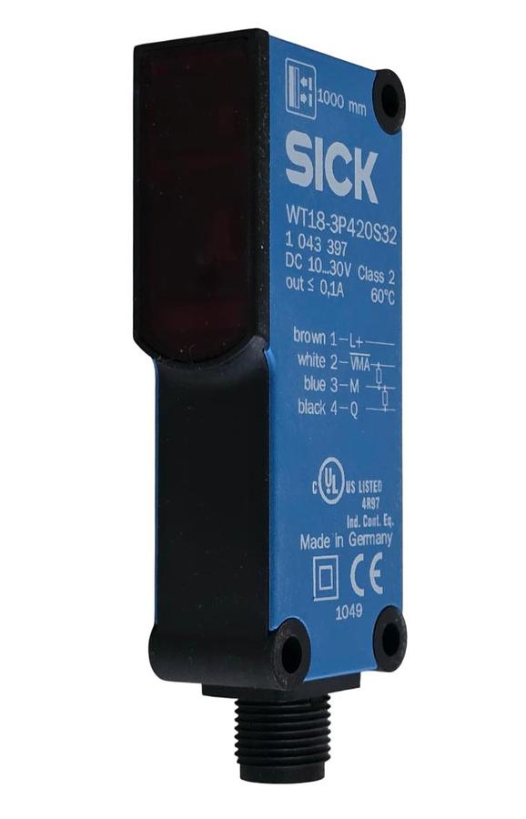 SICK WT18-3P420S32 - 1043397 W18-3 PHOTOELECTRIC PROXIMITY SENSOR 870nm NSMP