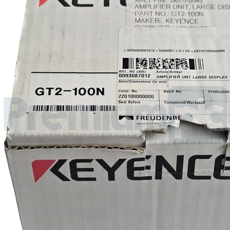 Keyence GT2-100N Digital Laser Sensor Amplifier Unit Large Display 2-Ch NSMP