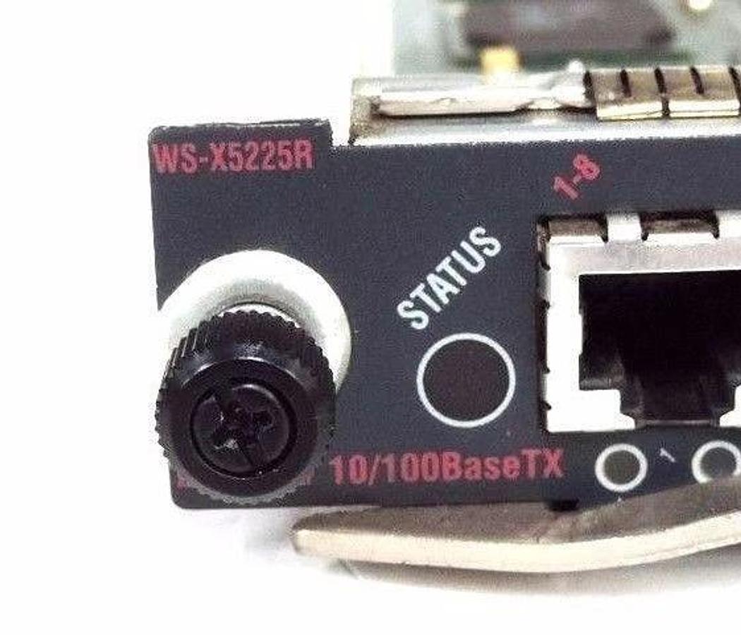 Used CISCO SYSTEMS WS-X5225R 24 PORT 10/100BASE TX 73-3819-03 AO SWITCH MODULE BOARD