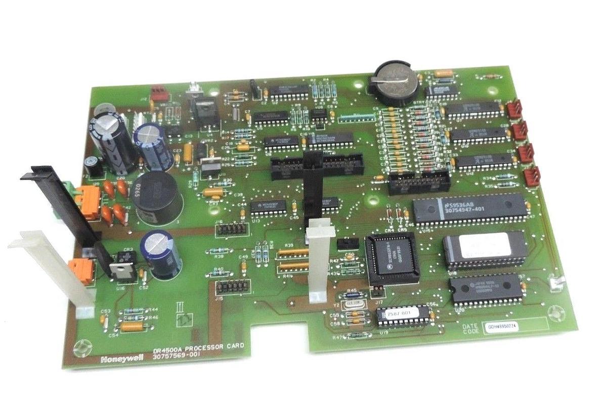 Used HONEYWELL 30757569-001, DR4500A PROCESSOR CARD, 30757238-001 VER. 10 54