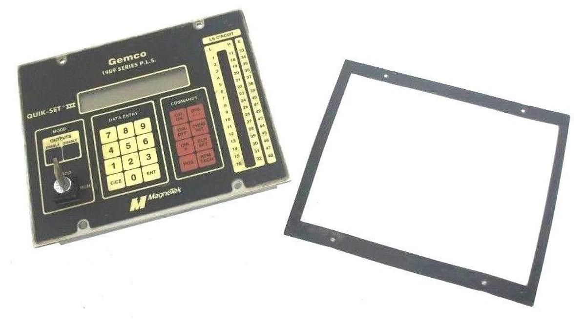 Used MAGNETEK GEMCO 1989 SERIES P.L.S. QUIK-SET III CONTROL PANEL