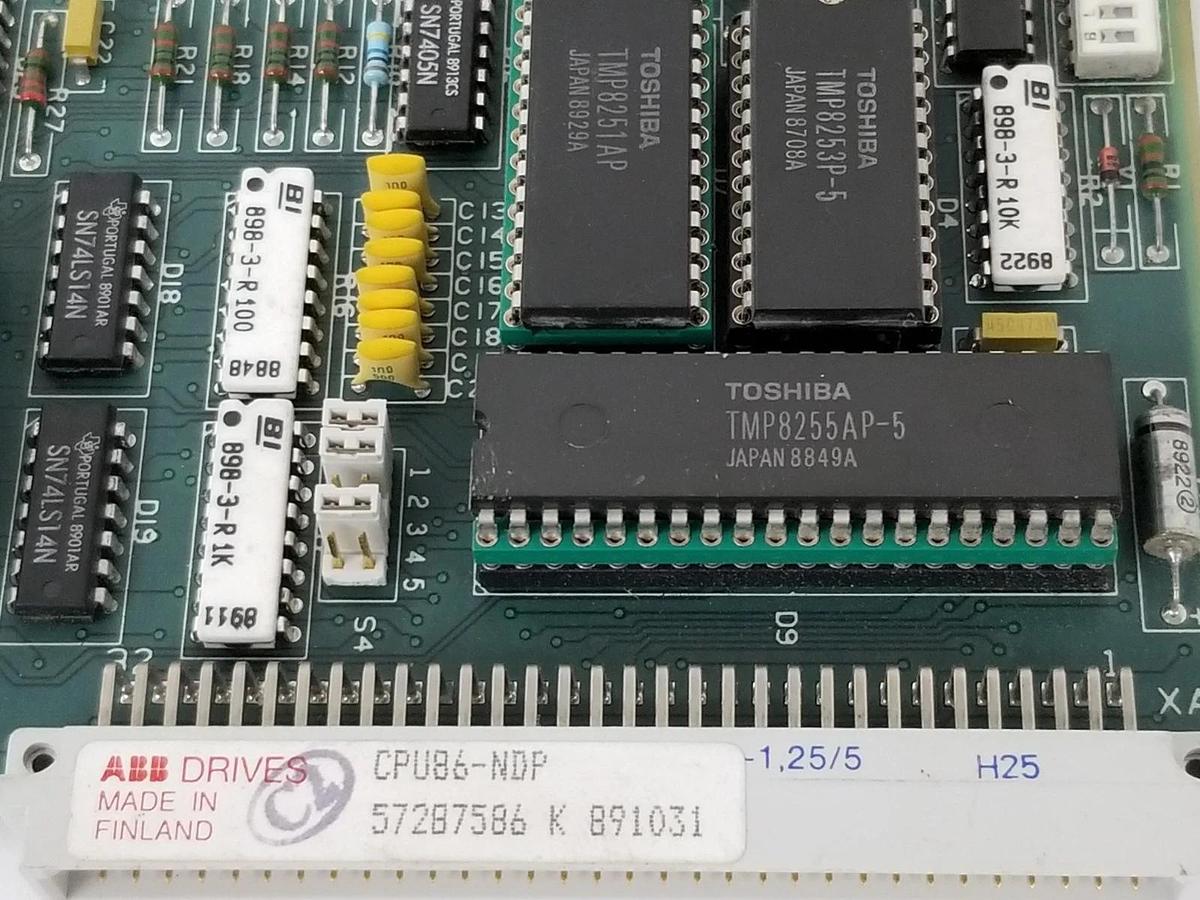 Used ABB DRIVES CPU86-NDP PROCESSOR BOARD 57287586 CPU86-U 52614759 5760785-8G