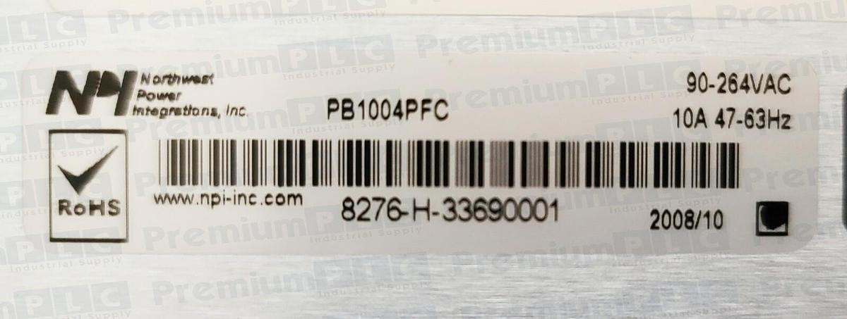 Used NPI PB1004PFC POWERBANK 4-OUTPUT 24V/15V 1000W AC/DC POWER SUPPLY P/N 8276 NEW