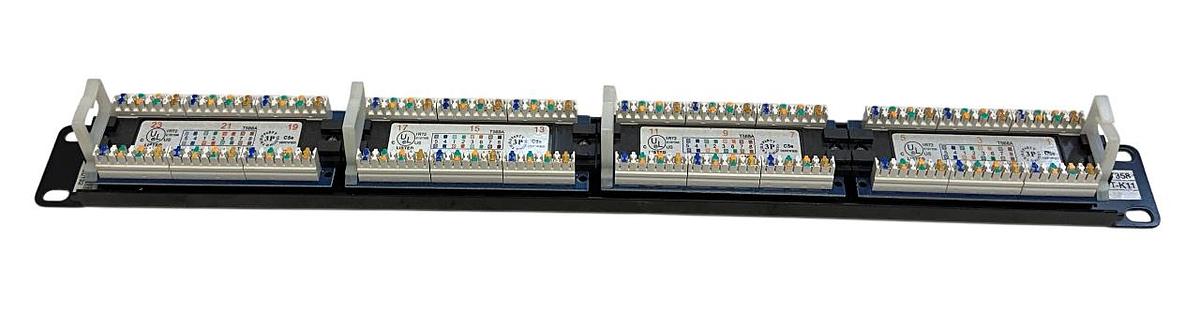 Used 4 TRENDnet TC-P24C5E / P24T-K11 / E157358 Rack Mount Patch Panels CAT5/5E USNP