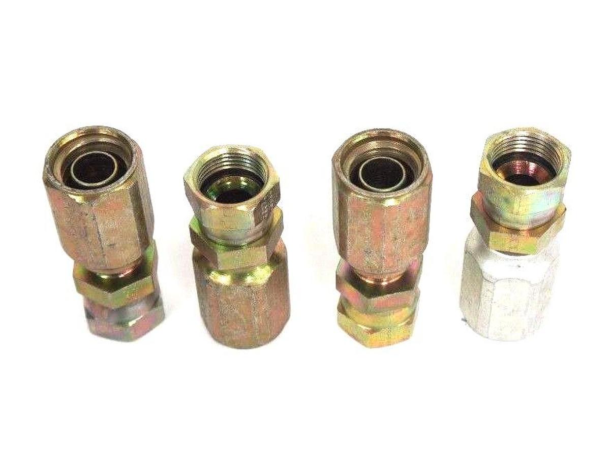 Used LOT OF 4 NEW PARKER 20042-12 NO SKIVE HOSE FITTINGS 3/4" 2004212