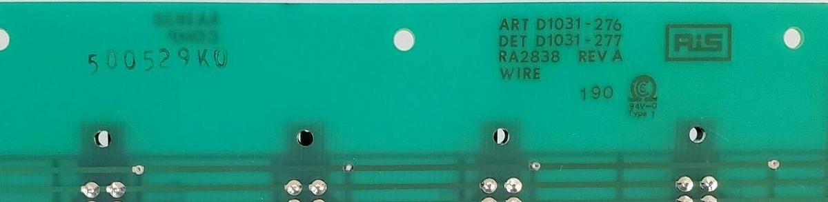 Used RIS 1031-028 RA-2838 PCB CIRCUIT BOARD REV. A D1031-276 D10310277 1031028 RA2838
