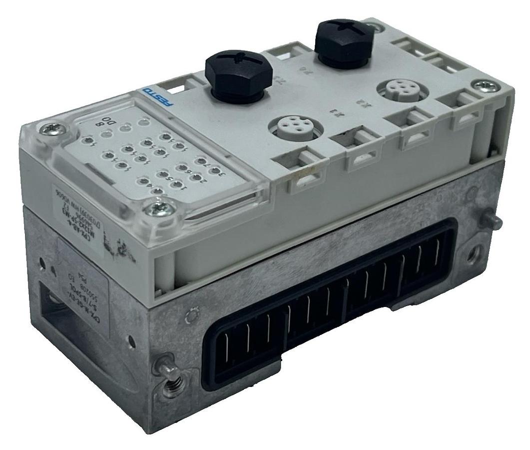 Used Festo CPX-AB-4-M12x2-5P-M3 (546997) with CPX-M-GE-EV Interlinking Block