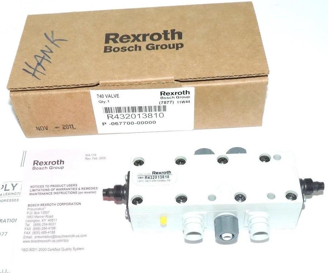 Used NIB REXROTH BOSCH R432013810 740 VALVE 150 MAX. PSI