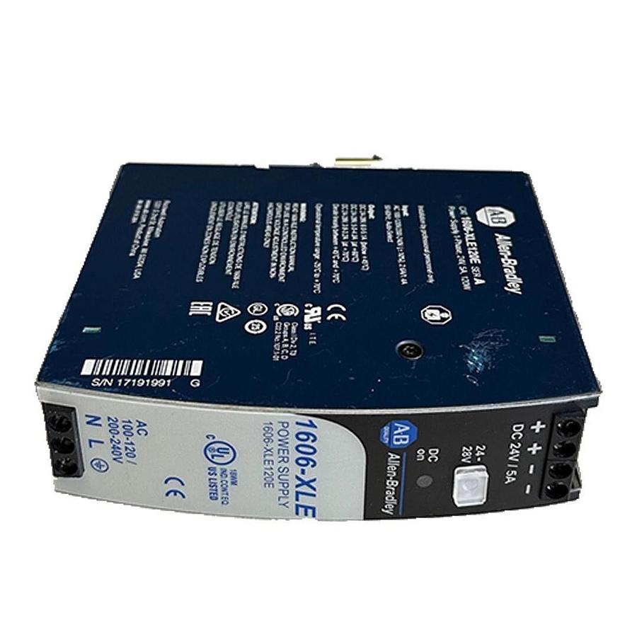 Used ALLEN BRADLEY 1606-XLE120E /A 1606-XLE POWER SUPPLY 1-PH 24V 5A 120W 1606XLE120E