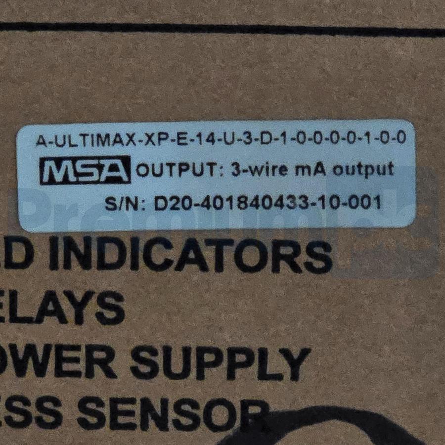 Used MSA Ultimax XE Gas Monitor A-ULTIMAX-XP-E-14-U-3-D-1-0-0-0-0-1-0-0 w/o Sensor