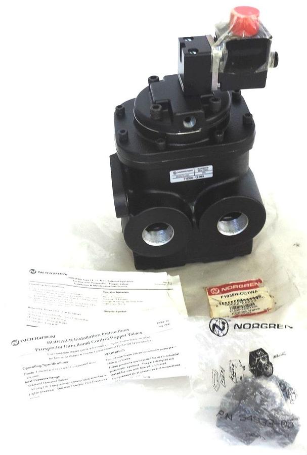 NEW NORGREN F1035H-CC1WA POPPET VALVE F1035HCC1WA, 150 PSIG