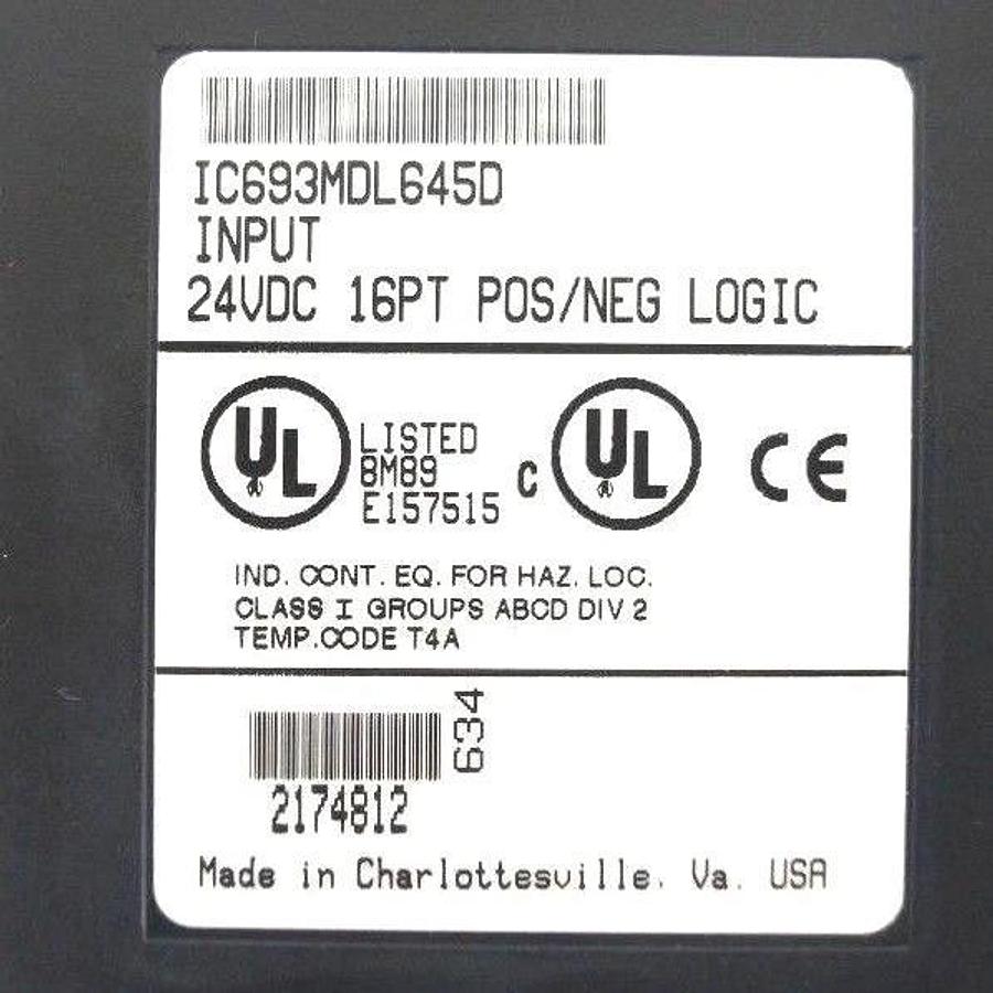 Used GE FANUC IC693CHS391H 10 SLOT RACK W/ (4) IC693MDL645D & (1) IC693MDL740E