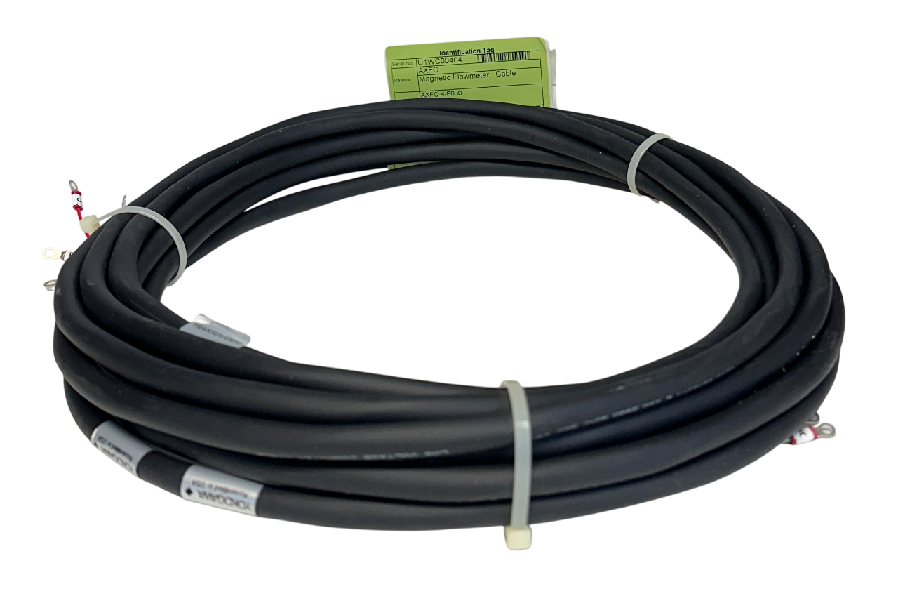 Used YOKOGAWA AXFC-4-F030 / AXFC4F030 / AXFC-4 MAGNETIC FLOWMETER CABLE 30FT NSNP