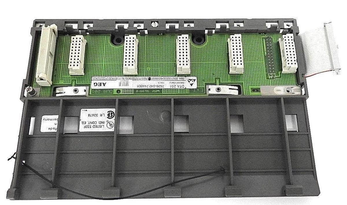 Used AEG MODICON DTA 201 7628-042.244801 SECONDARY RACK 5-SLOT REV. 08