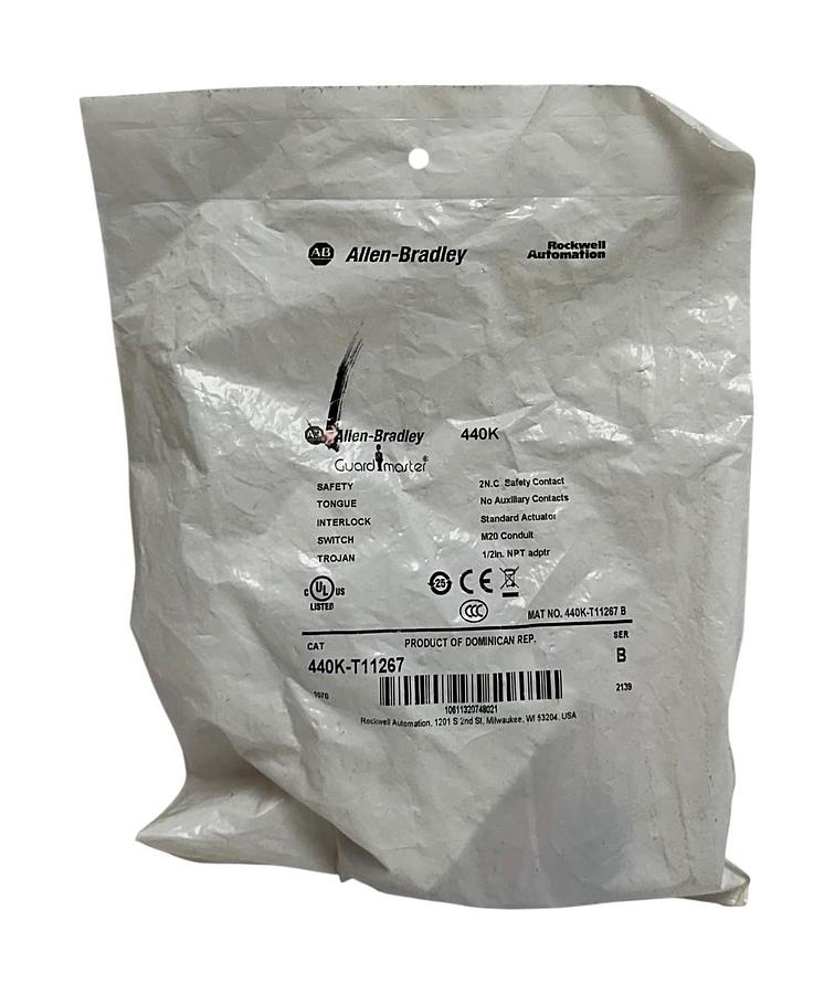 ALLEN BRADLEY 440K-T11267 /B Guardmaster TROJAN TI5 SAFETY TONGUE INTERLOCK NSMP