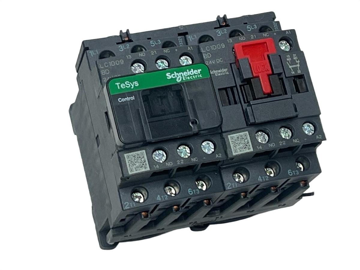 Used Schneider Electric LC2D09BD TeSys D Reversing Contactor 24V DC 9A - NSNP