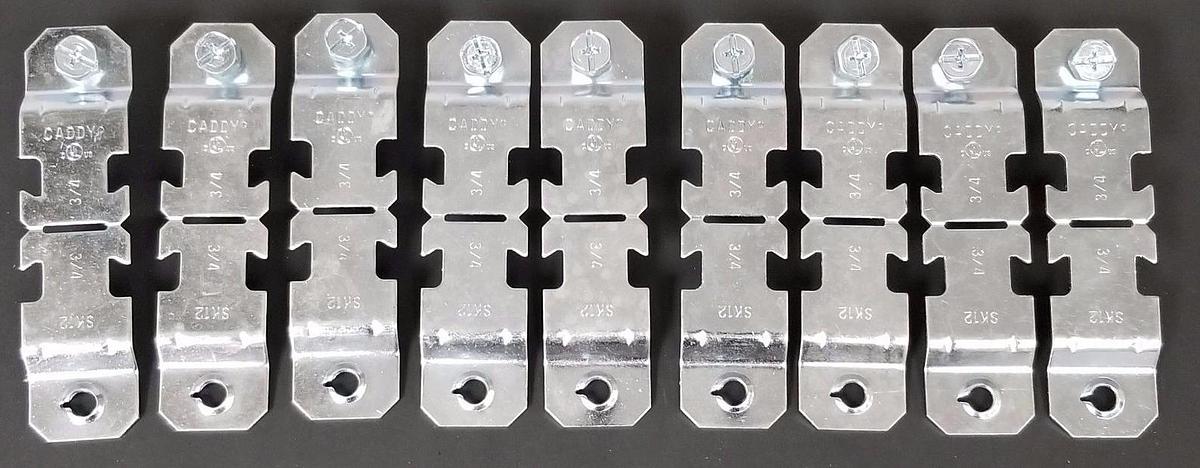 LOT OF 9 NEW CADDY SK12 STRUT CLAMPS 3/4''