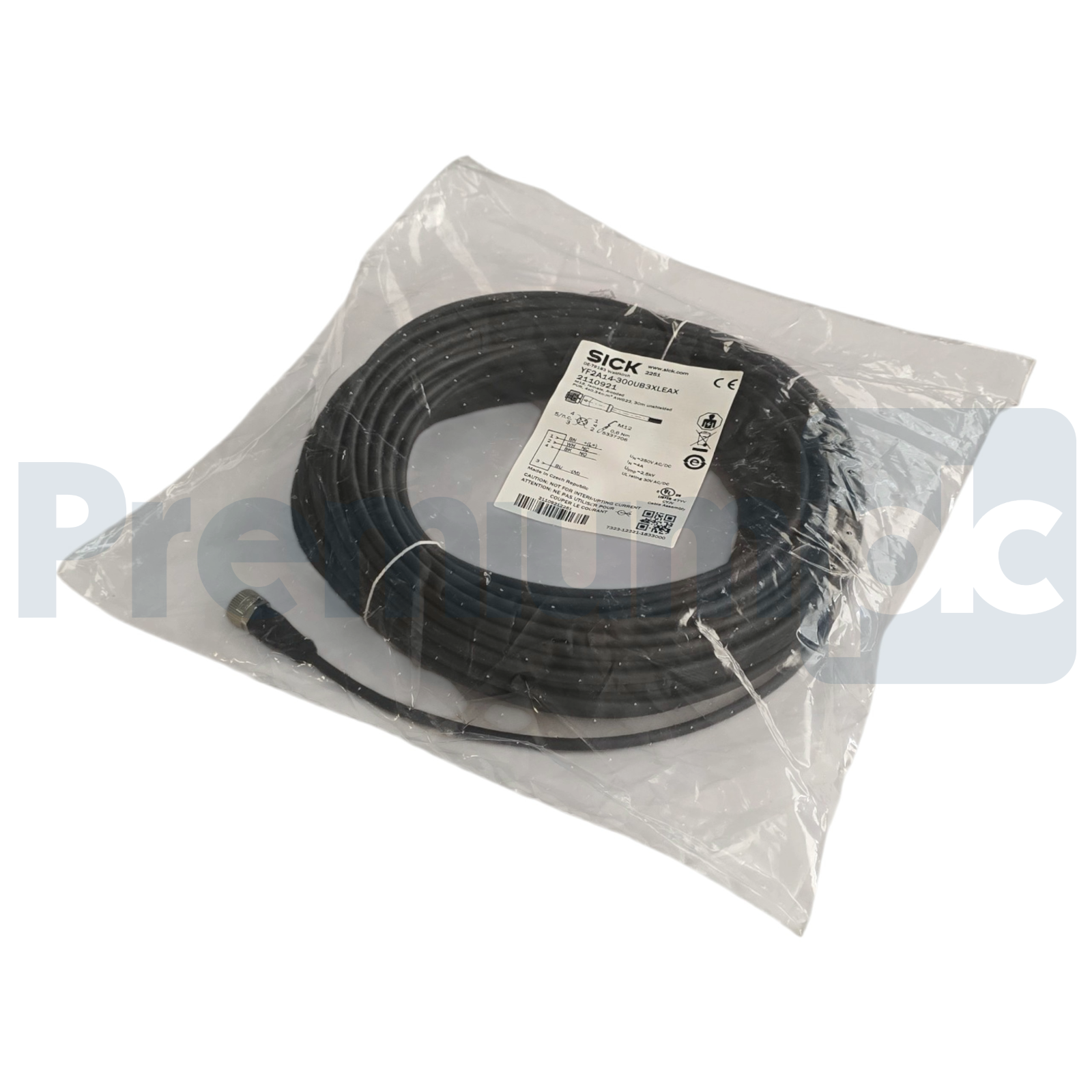 SICK YF2A14-300UB3XLEAX M12 4-Pin Female Cable 30m Sensor Cordset 2110921 NSFS